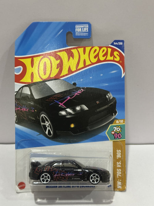 Hot Wheels Nissan Skyline GT-R (BCNR33) - Black v2 - HW 70s vs 90s 144/250