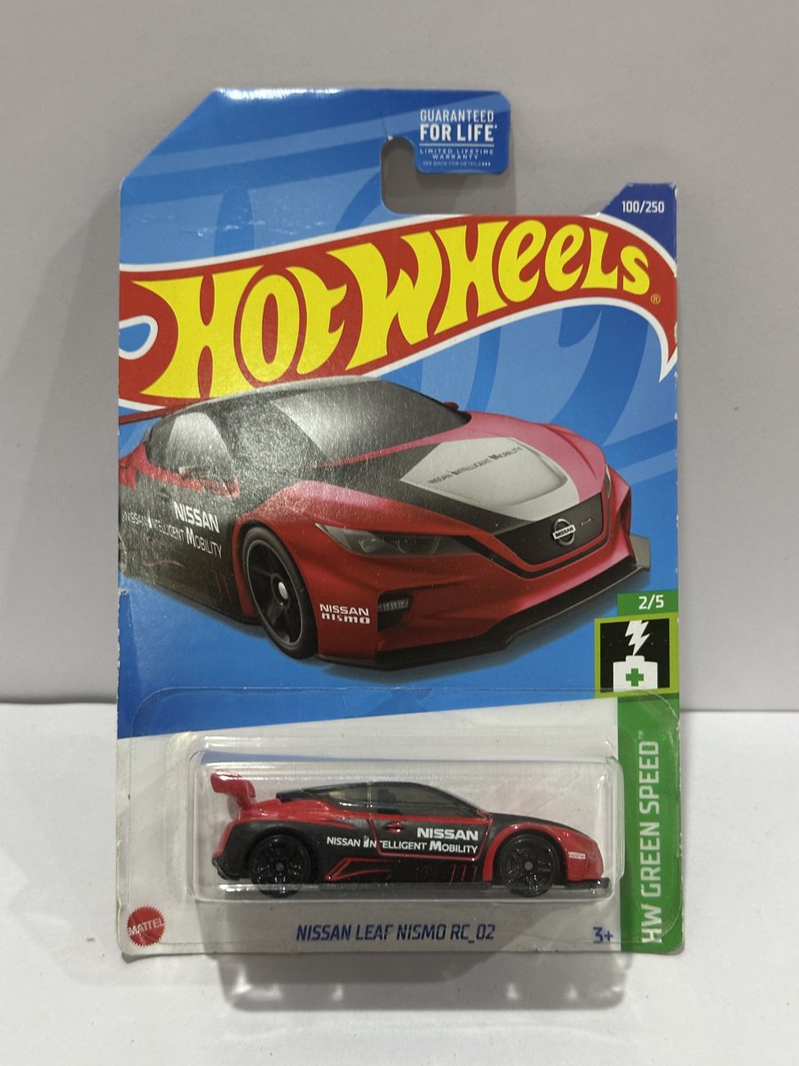 Hot Wheels Nissan Leaf Nismo RC_02 - Red - HW Green Speed 100/250