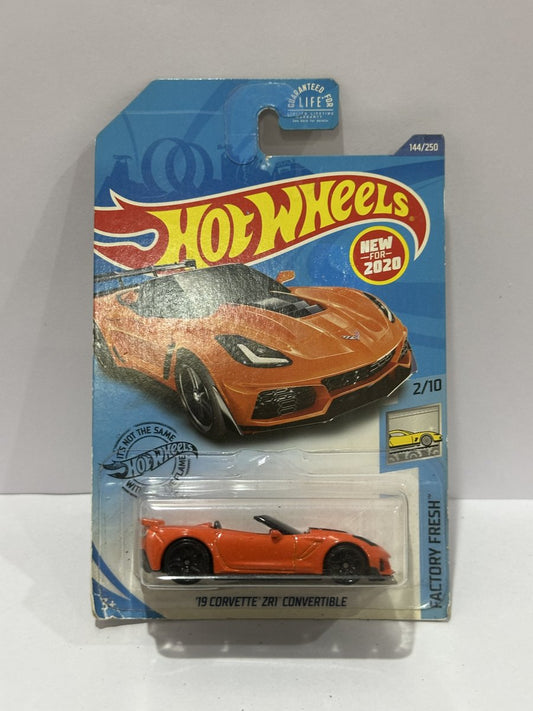 Hot Wheels '19 Corvette ZR1 Convertible - Factory Fresh 144/250