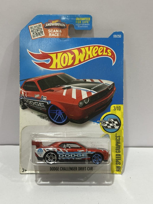 Hot Wheels Dodge Challenger Drift Car - HW Speed Graphics 178/250
