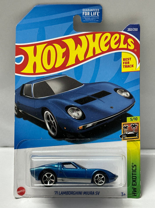 Hot Wheels '71 Lamborghini Miura Sv - 1:64 Diecast Car