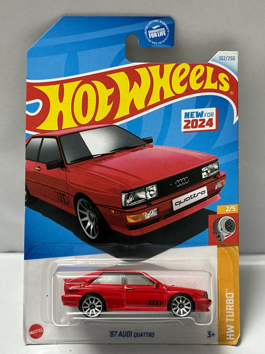 Hot Wheels '87 Audi Quattro - 1:64 Diecast Car