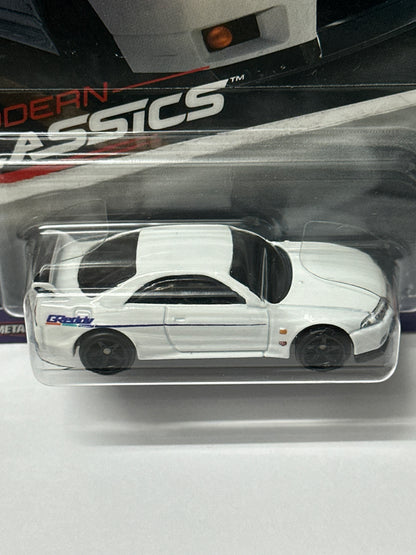 Hot Wheels Premium Mordern Classics Nissan Skyline GT-R (BCNR33) (with Protector) - 1:64 Diecast Car