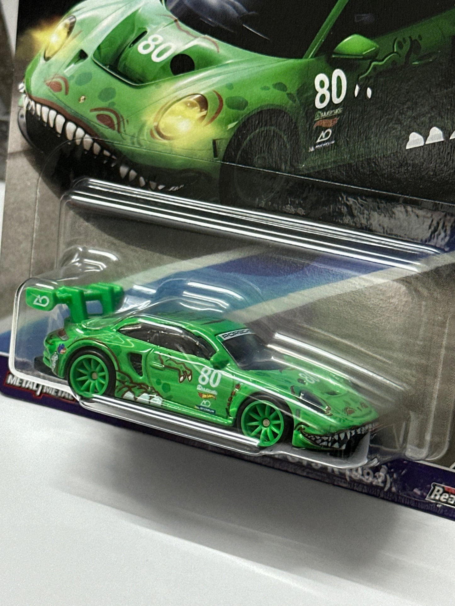 HOT WHEELS PREMIUM RACE DAY "REXY" PORSCHE 911 GT3 R (WITH PROTECTOR)