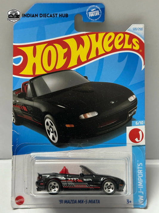 Hot Wheels 1991 Mazda MX-5 Miata – JDM Roadster | IndiaDiecastHub