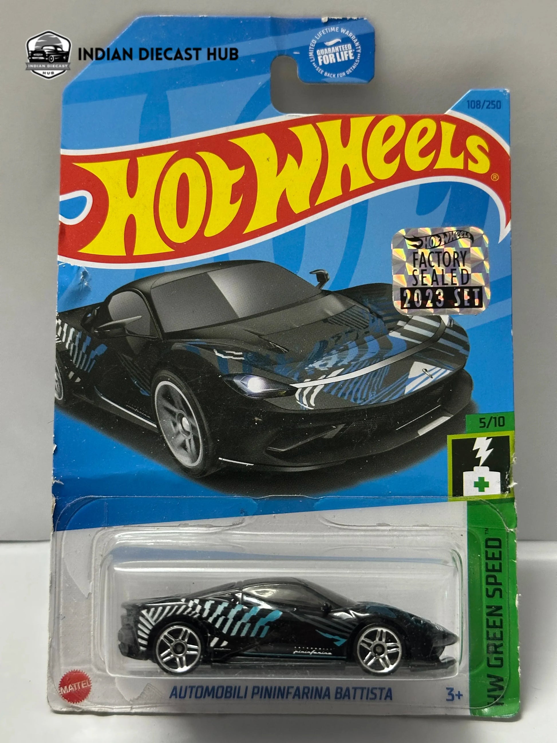 Hot Wheels Automobili Pininfarina Battista – Black Hypercar | IndiaDiecastHub