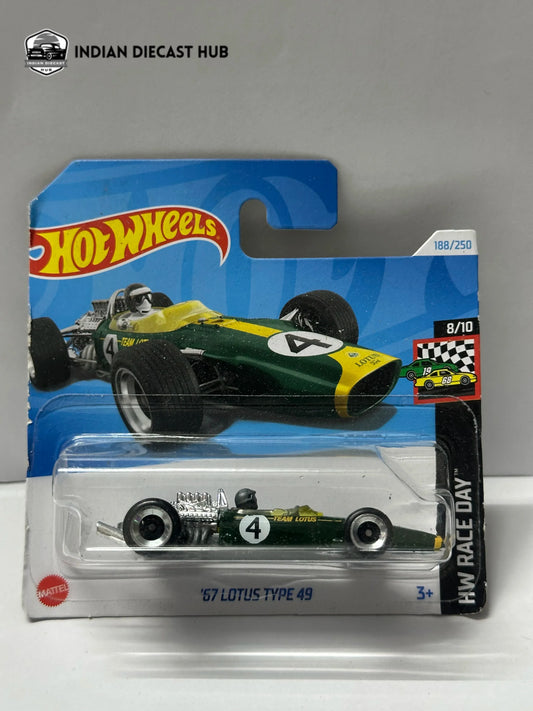 Hot Wheels 1967 Lotus Type 49 – F1 Racing Legend | IndiaDiecastHub