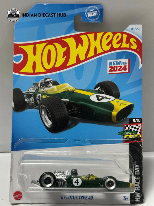 Hot Wheels 1967 Lotus Type 49 – Formula 1 Classic | IndiaDiecastHub