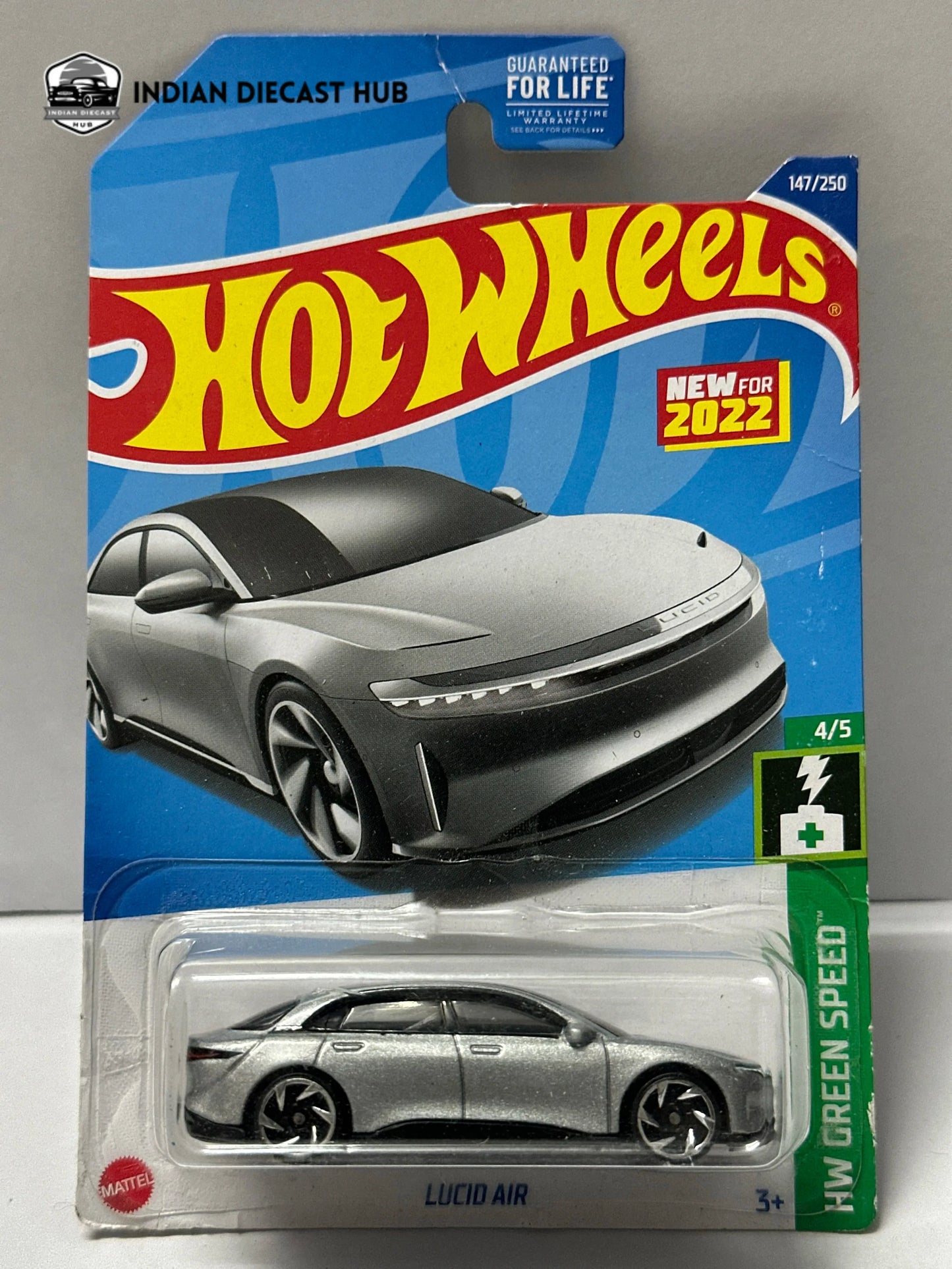 Hot Wheels Lucid Air Grey – HW Green Speed | IndiaDiecastHub