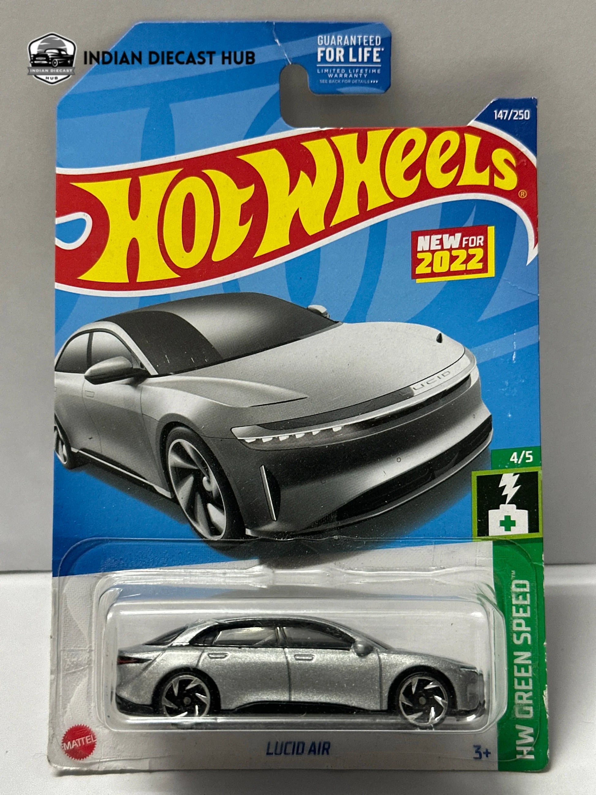 Hot Wheels Lucid Air Grey – HW Green Speed | IndiaDiecastHub