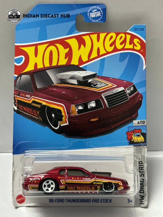 Hot Wheels 1986 Ford Thunderbird Pro Stock – Drag Racing | IndiaDiecastHub