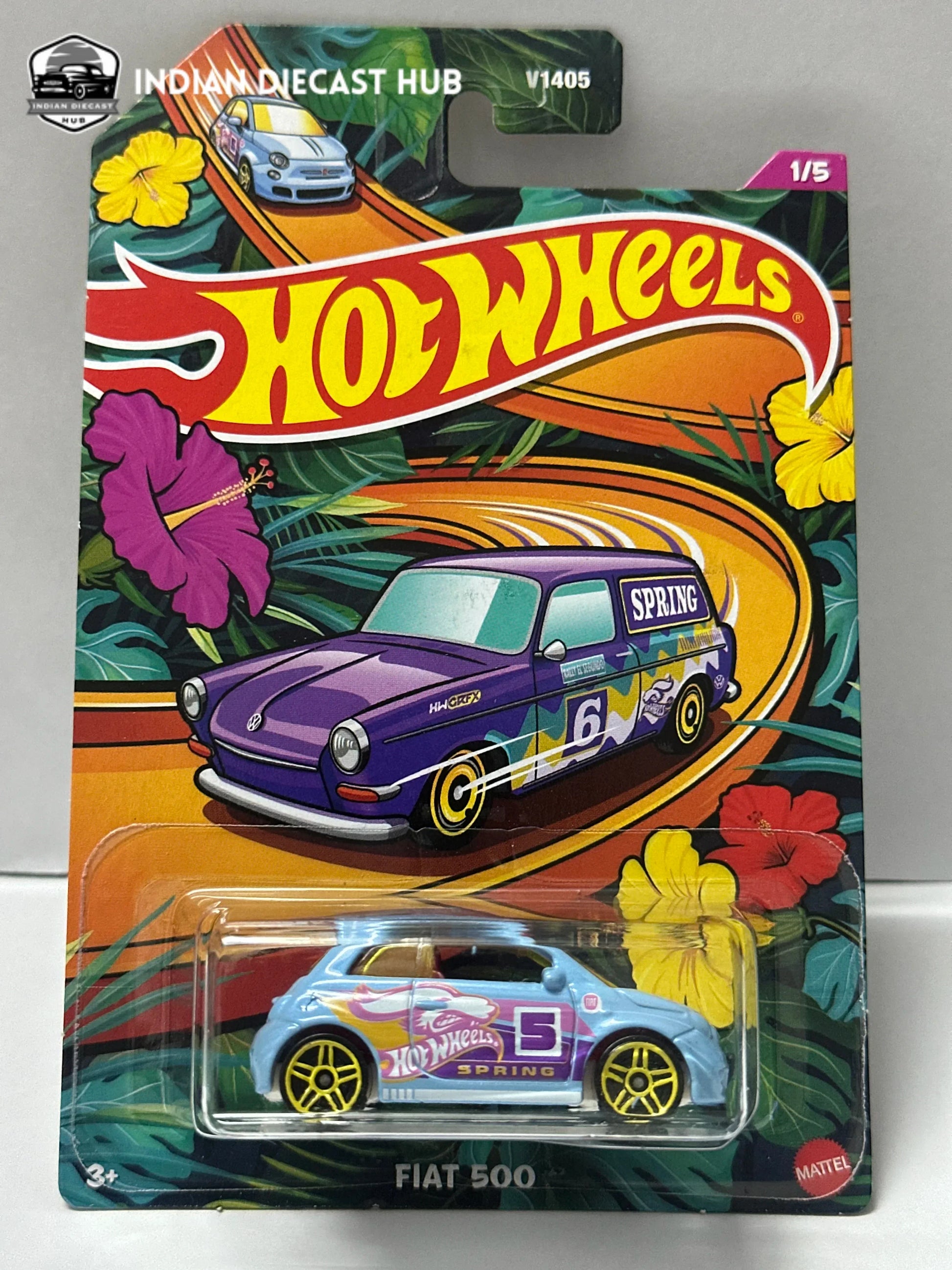 Fiat 500 V1405 - Hot Wheels Diecast Car | IndiaDiecastHub