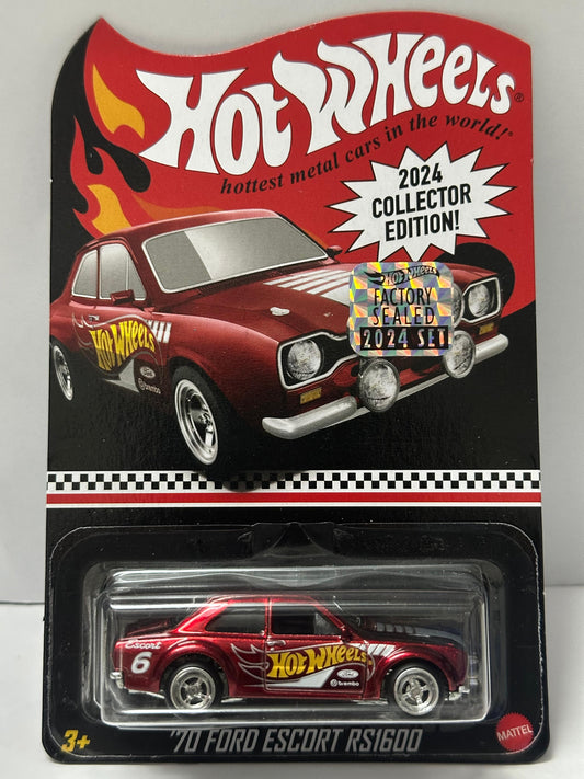 Hot Wheels 70 Ford Escort RS1600  2024 Collector Edition  Factory Sealed Set  1:64 Scale